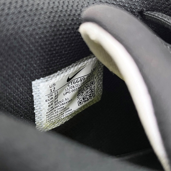 NEW! Nike Alpha Menace Pro 3 Football Cleats Black & White Men’s 12 - Picture 13 of 15